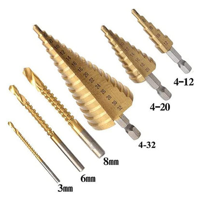 Step Drill Bit Set