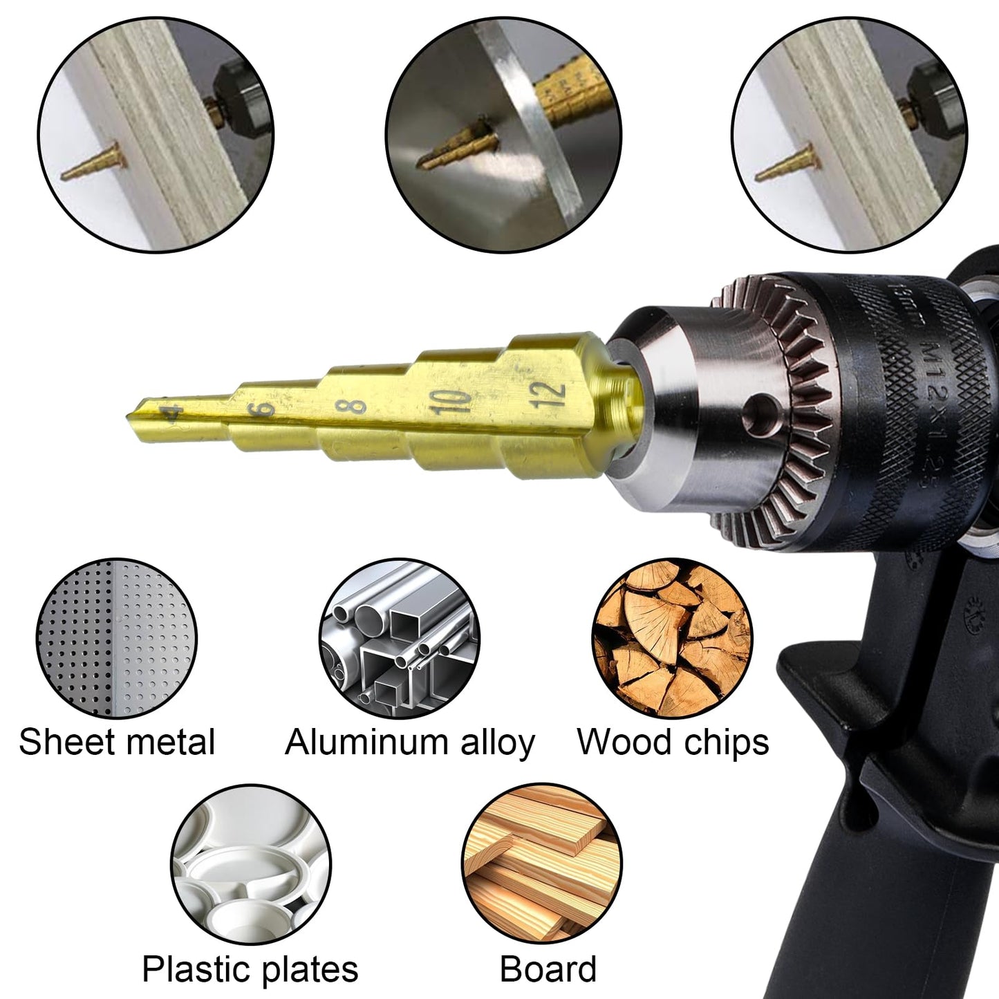 Step Drill Bit Set