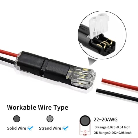 Strip-free Wiring Connector