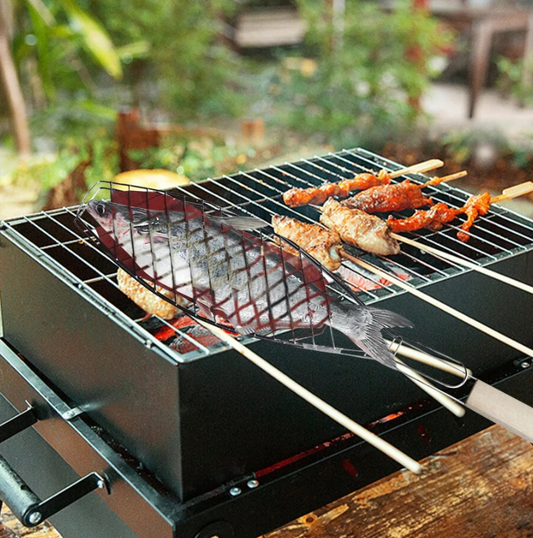 Portable BBQ fish grill