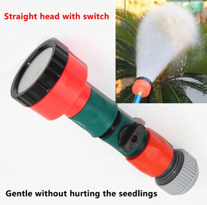 Garden water booster nozzle