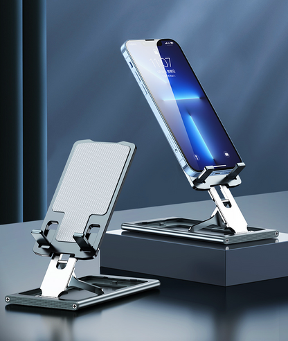 Folding phone holder