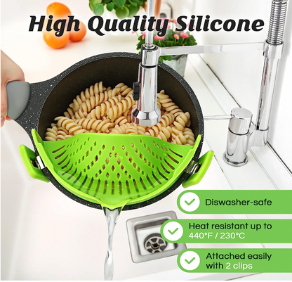 CLIP ON SILICONE STRAINER