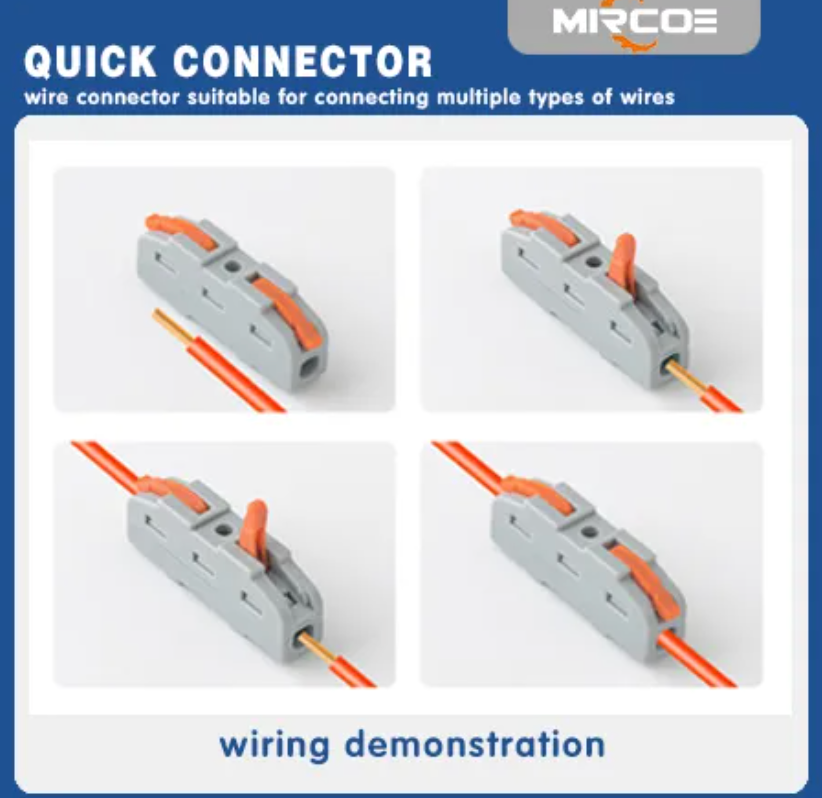 2-pole electrical wire splitter