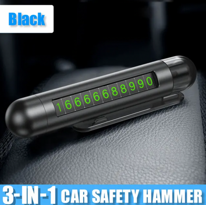 3-In-1 Car Safety Hammer Glass