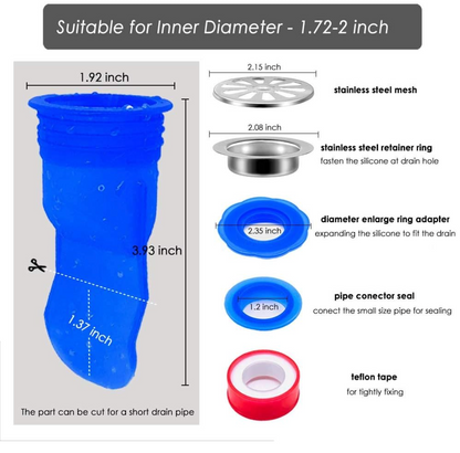 Silicone anti-odor drain hose