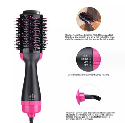 2 in 1 electric hair styling comb