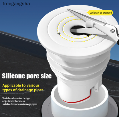 Silicon plug deodorizes water pipes